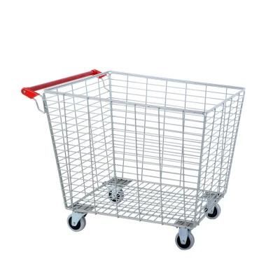 Tallying Trolley Moveable Wire Mesh Cage Flat Trolley