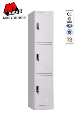 School Gym Studio Use Metal Steel Storage 3 Tier Door Single Locker