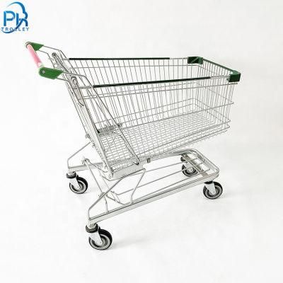 150L Metal Large Supermarket Germany Shopping Cart Trolley