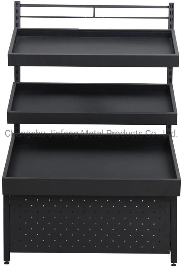 Supermarket Equipment Three Layers Metal Shelf Display Standfor Fruit and Vegetable