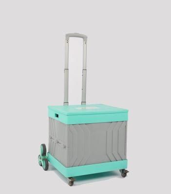 China Manufacturer Heavy Duty Supermarket Shopping Trolley Foldable Carts