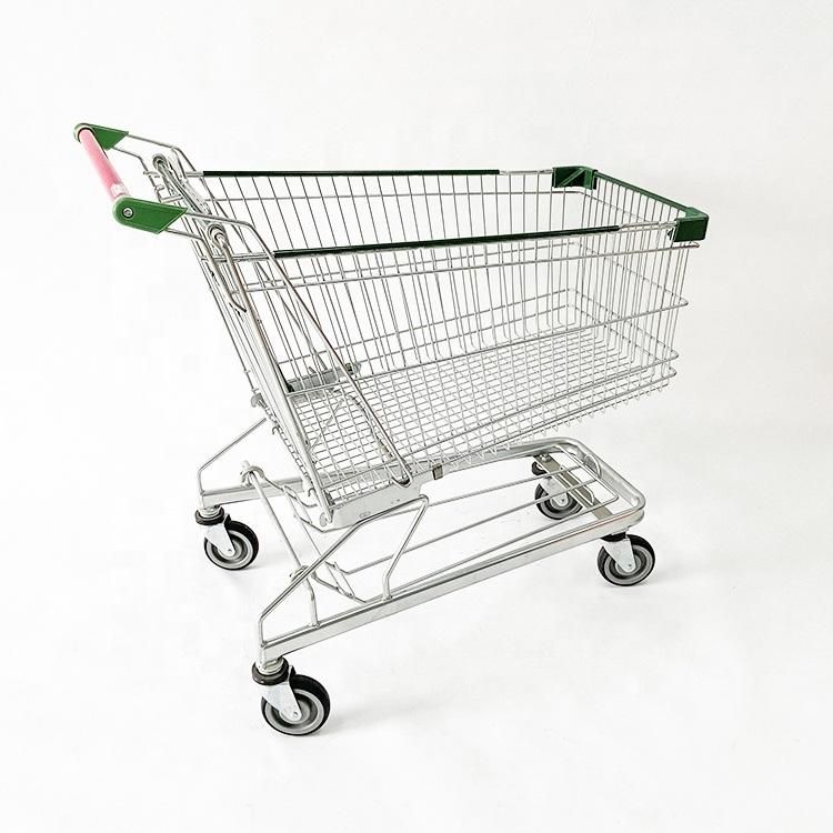 Hand Push Trolley for Shopping with 4 Wheels