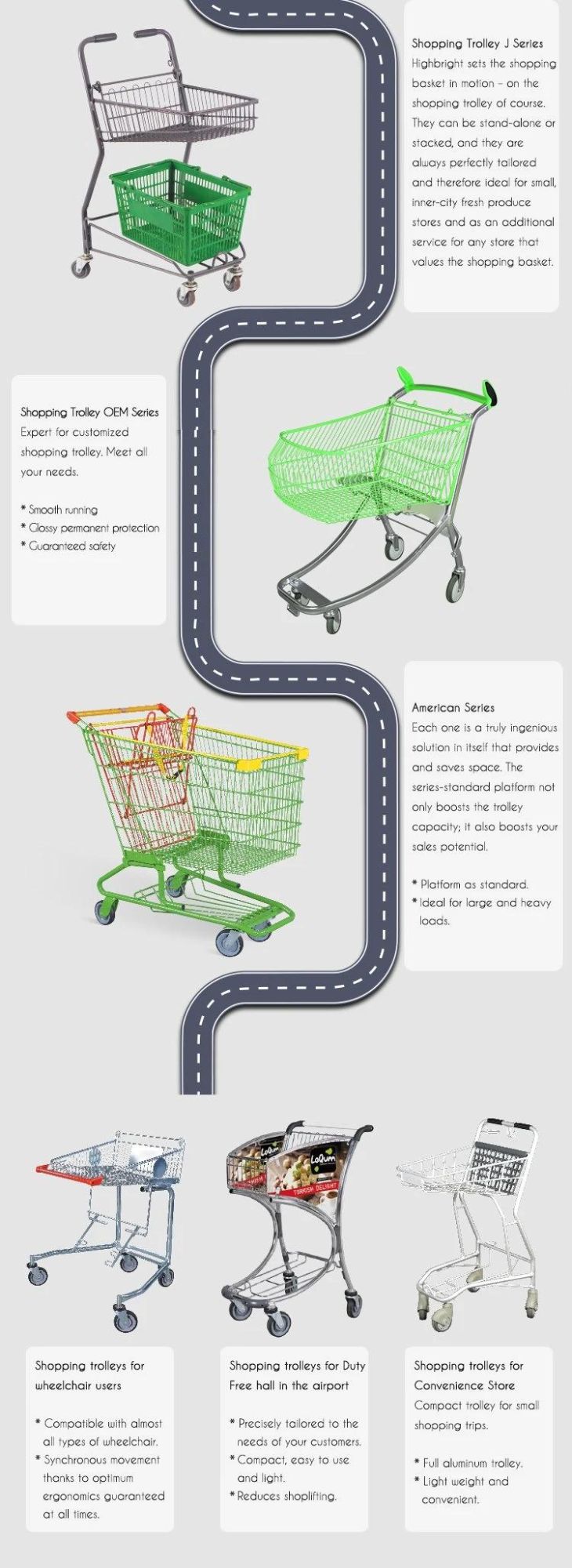 Wholesale Price Supermarket Shopping Carts