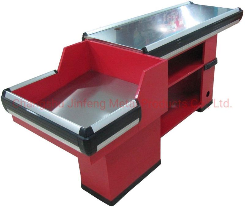 Supermarket Customized Checkout Counter Casher Table