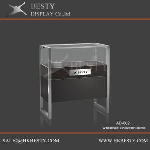 Aluminium Counter Display Showcase with Veneer Finish