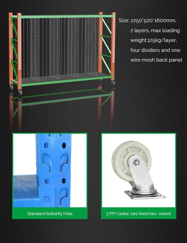 2m High Medium Duty System Conventional Steel Pallet Shelf