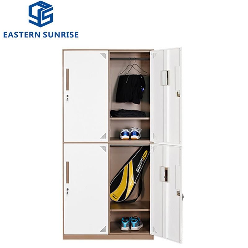 China Factory Cloth Wardrobe 4 Door Changing Room Locker