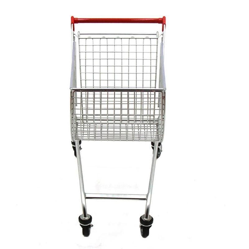 Galvanized European Style Shopping Trolley for Supermarket