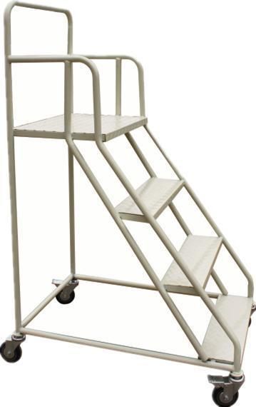 Best Sales Warehouse Stainless Steel Rolling Mobile Platform Ladder Truck