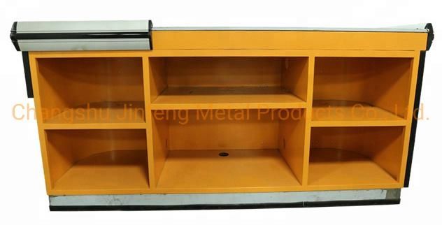 Supermarket Equipment Checkout Counter Cashier Desk Jf-Cc-117