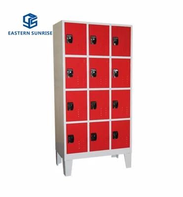 Kd Structure 12 Door Metal Steel Staff Sports Storage Locker Cabinet with Feet