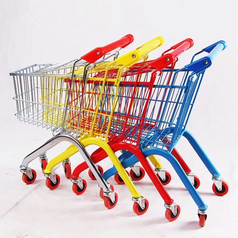 Supermarket Shopping Trolley Shopping Cart Chromed Hand Trolley