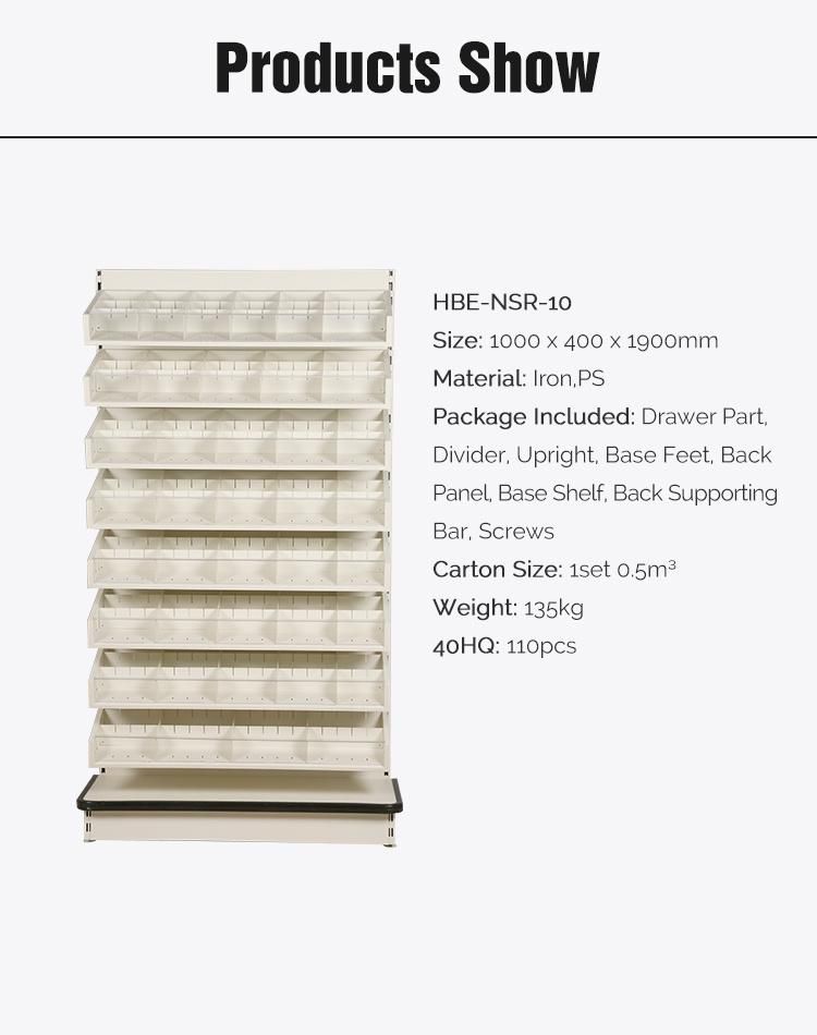 Light Duty Retail Shelf Rack for Pharmacy Store