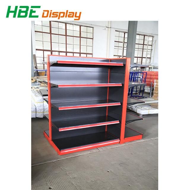 Supermarket Hypermarket Cold-Rolled Steel Grocery Store Gondola Display Shelves