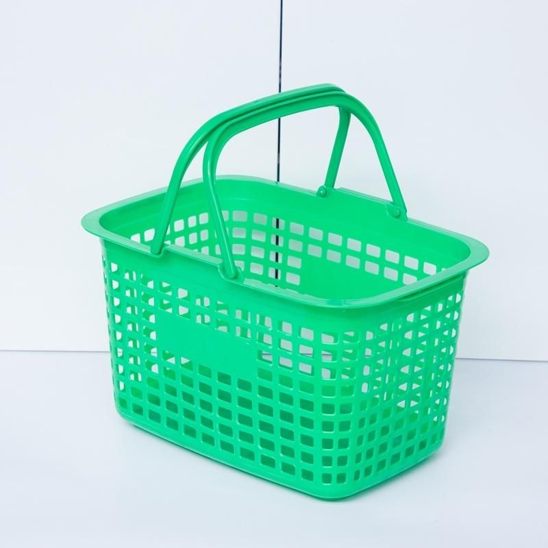 High Quality Recycled Hand Carry Plastic Shopping Basket