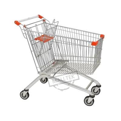 Hot Sale Convenient Store European Style Shopping Trolley with Logo