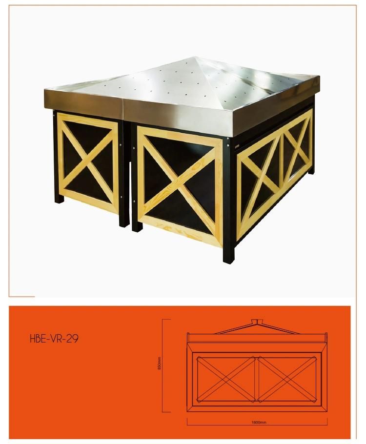 Wholesale Supermarket Wooden Metal Promotional Display Desk