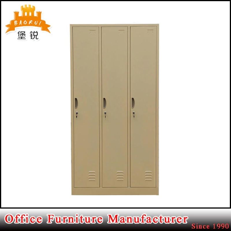 New Product Factory Colorful 3 Doors Steel Locker