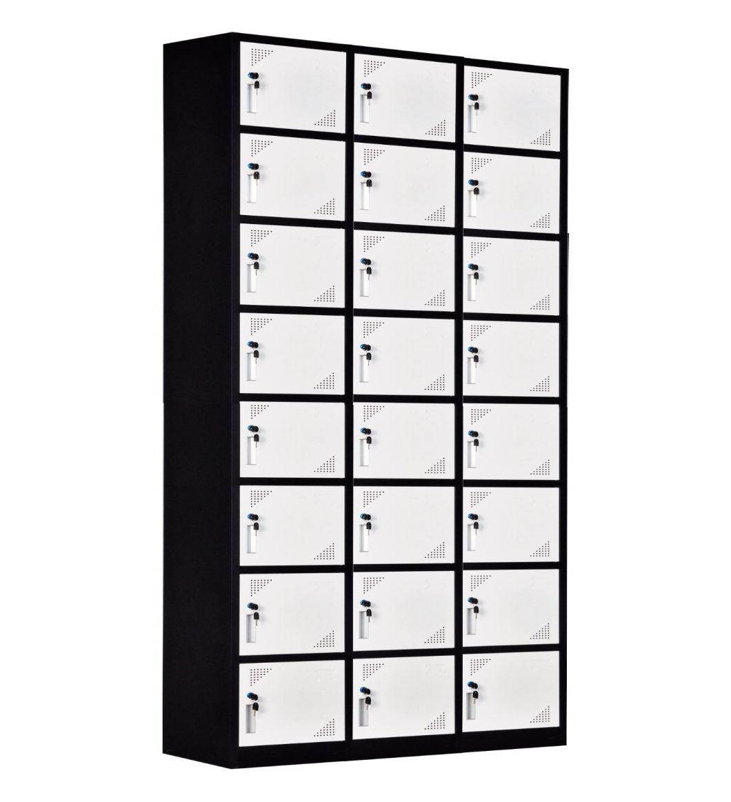 Multiple Doors 24 Compartments Employee Locker for Cinema/Supermarket/Office