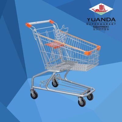 Metal Wire Mesh Shopping Trolley Store Steel Cart