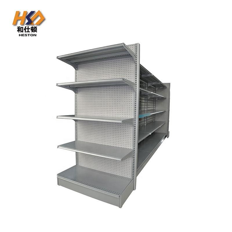 Metal Flat Panel Supermarket Display Rack Retail Store Shelf Heavy Duty Supermarket Shelves