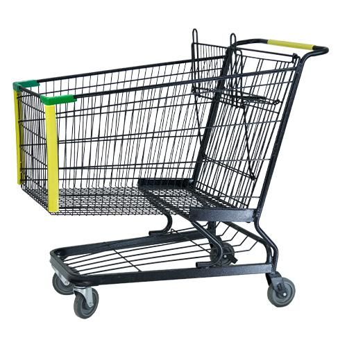 240L American Style Metal Supermarket Shopping Trolley for Hypmarket