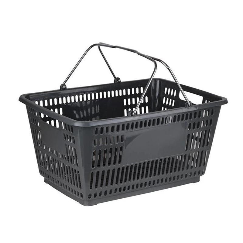 Customized Logo Supermarket Store Cosmetic Wire Mesh Shopping Basket