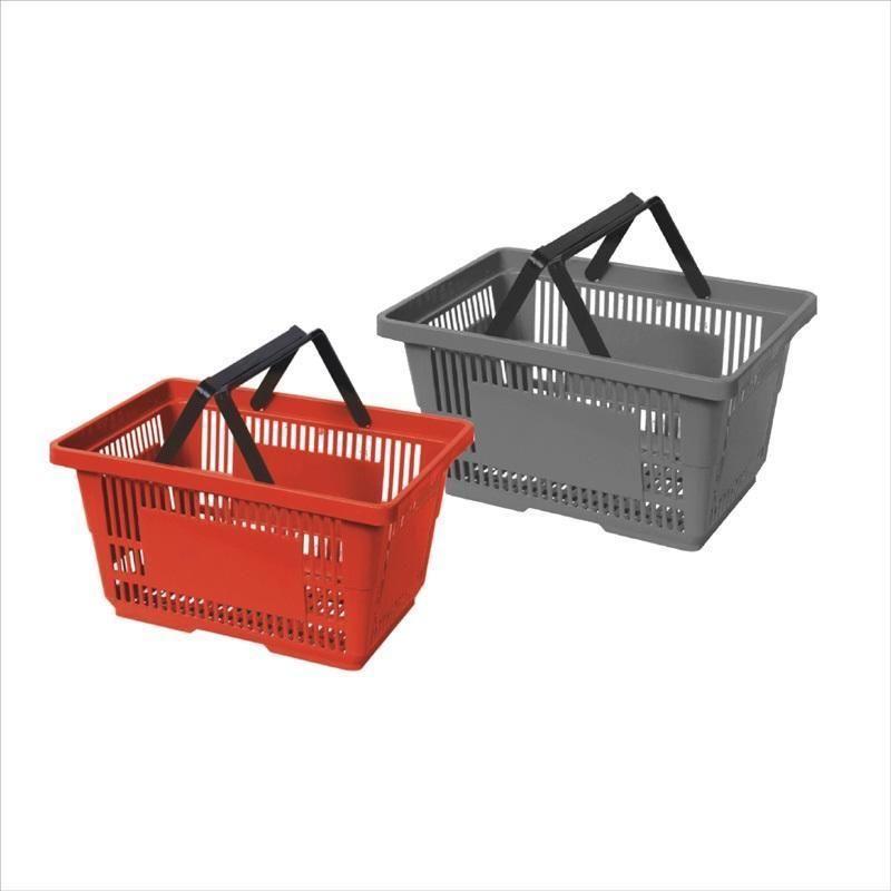 High Grade Supermarket Hand Basket Plastic Shopping Basket