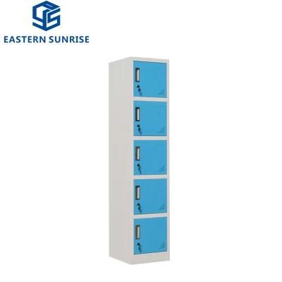 Wholesale 5 Tier Door Metal Steel Iron Clothes Wardrobes Locker