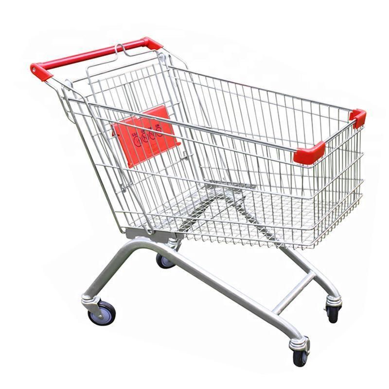 Metal Shopping Trolley with Baby Seat 60-240L Supermarket Shopping Cart