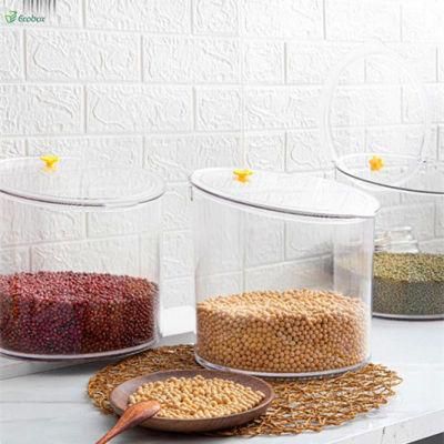 Plastic Airtight Round Bulk Food Container Dry Fruit Storage Bins