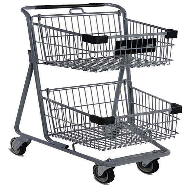 European American Asian Style Shopping Trolley Supermarket Shopping Trolley Cart