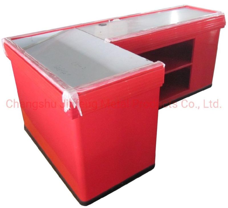 Supermarket Checkout Counters Convenience Store Metal Cashier Table