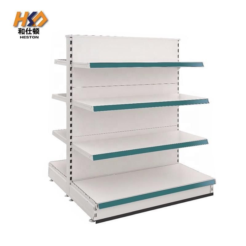 Factory Supplied Top Quality Supermarket Shelves Metal Double Side Display Rack