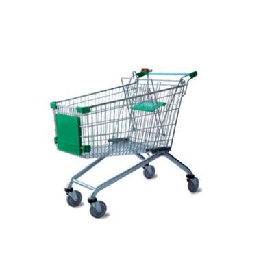 Supermarket Shopping Trolley 150L European Style Supermarket Grocery Shopping Cart