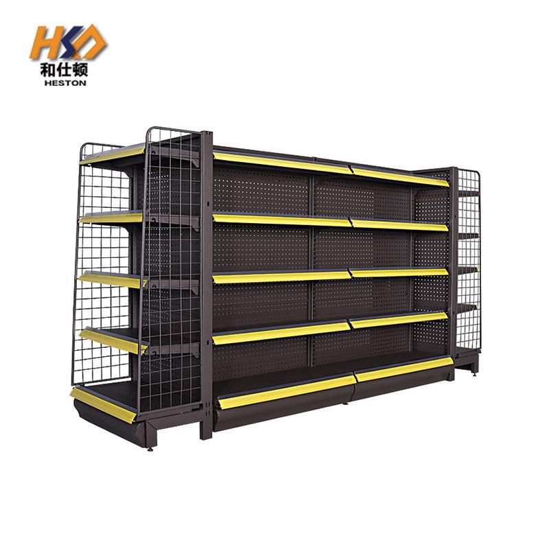 Customized Double Sided Single Sided Metal Convenience Store Display Supermarket Shelves