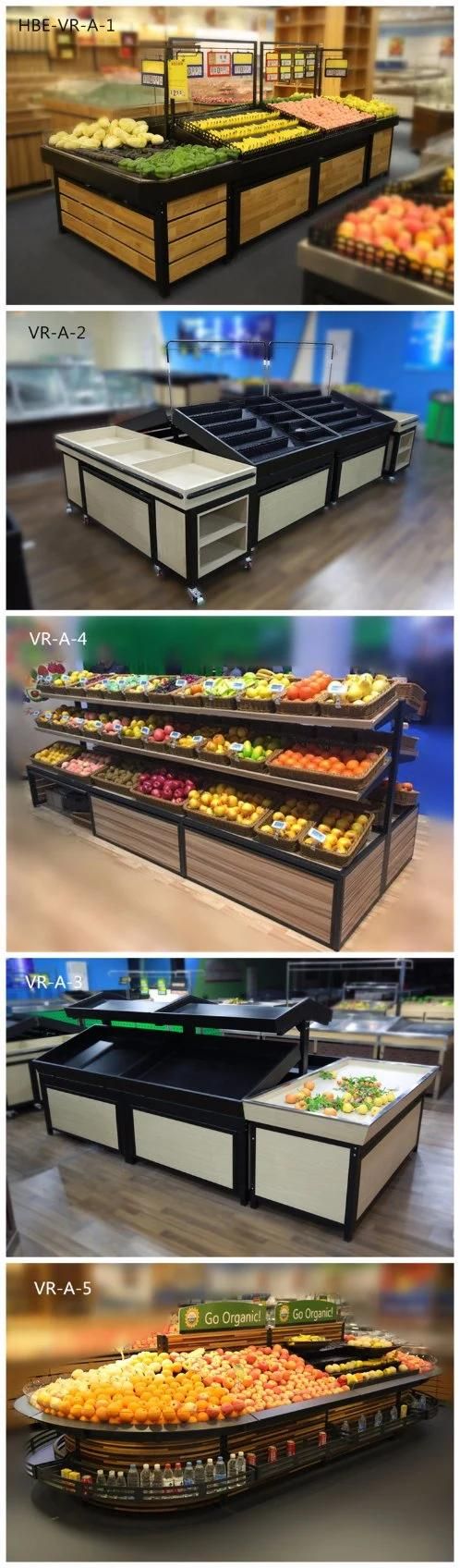 Supermarket Fruit Vegetable Rack High Quality Gondola Shelving