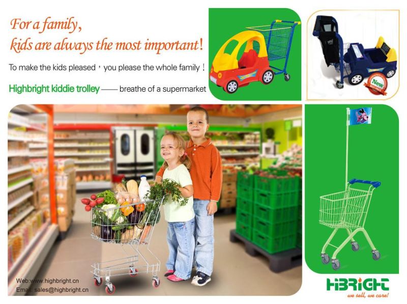 Colorful Kids Supermarket Shopping Cart/Shopping Trolley