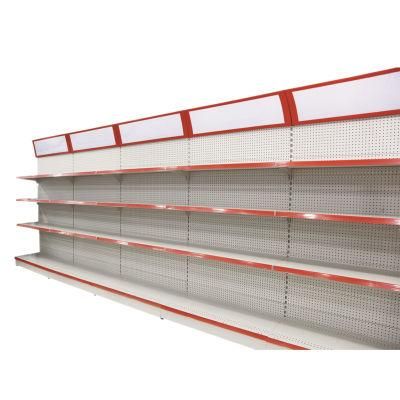 Heavy Duty Supermarket Steel Rack with Light Box