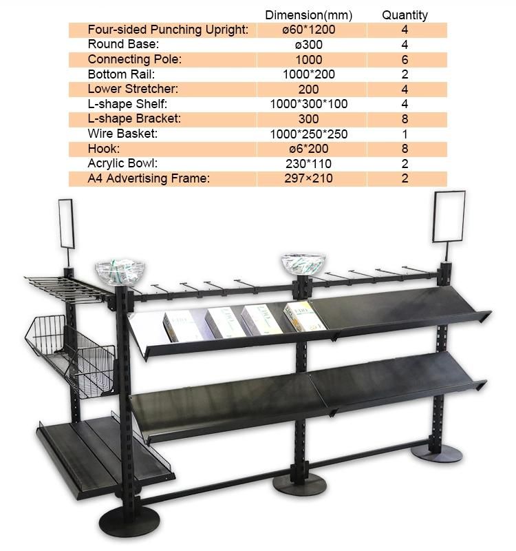 One-Stop Solution Awesome Checkout Counter Shelf for Supermarket