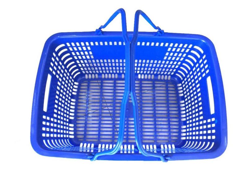 Plastic Supermarket Large Japanese Hole Portable Plastic Hand Shopping Basket