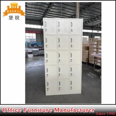 Dressing Room Locker Manufacturers 15 Doors Steel Cabinet Clothes Metal Locker