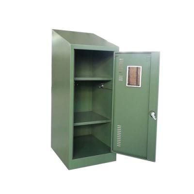 Single Metal Two Doors Steel Locker Small Lockers with Keys