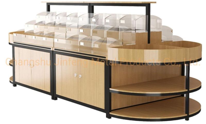 Supermarket Snack Store Three Layer Display Shelving for Bulk Food