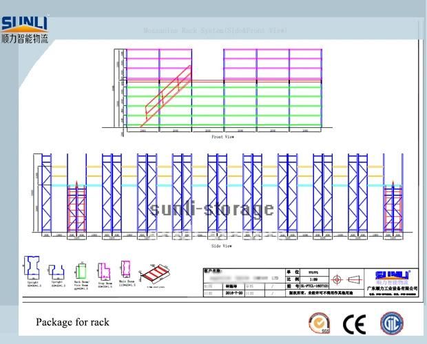 Heavy Duty Steel Structure Mezzanine Floor Platform for Industrial Warehouse Storage Racking