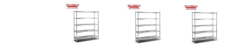 Stainless Steel 5-Tier Storage Shelf (HS-512BR)