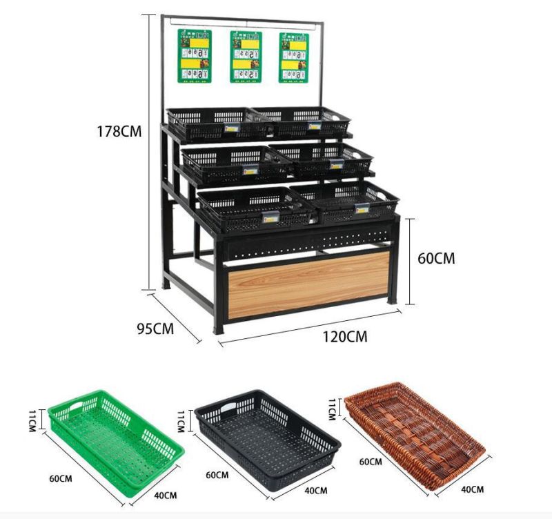 Supermarket Vegetable and Fruit Display Shelves/Fruit Vegetable Shelf/Fruit Vegetable Display Rack