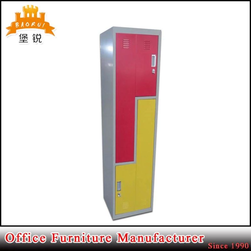 Jas-015 Cheap Staff Changing Room Clothes Steel Z Shape Locker