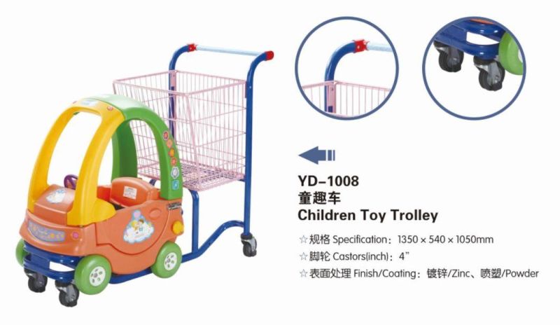 Customized Design Supermarket Grocery Retail Store Child Cart Trolley