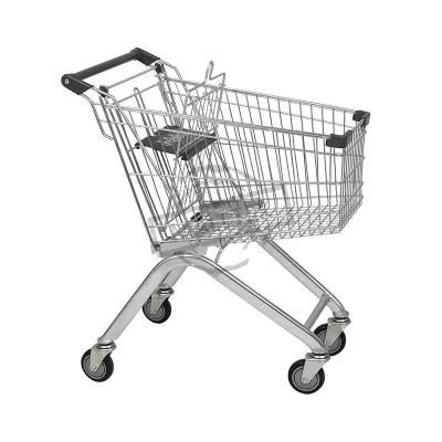 Good Quality Wire Mesh Supermarket 125L Grocery Trolley